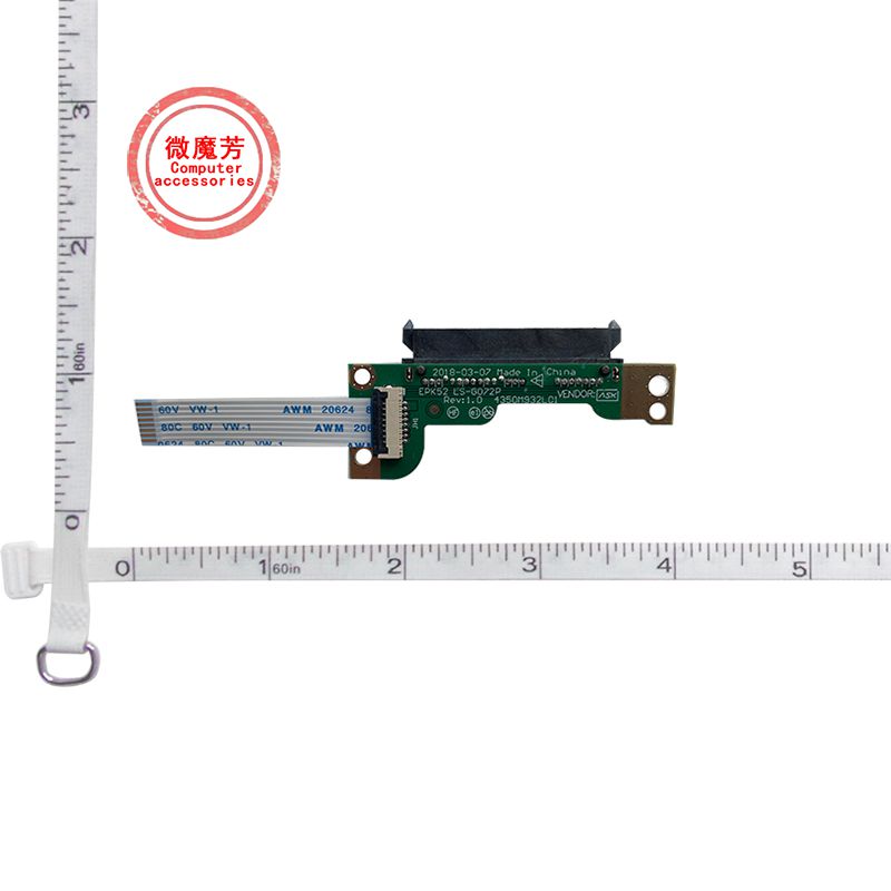 Sata Ssd - HP 15-db,15-da,250, 255,g7,256,TPN-C135, TPN-C136,およびLS-G072P用のフレックスケーブル,8ピン,ラップトップ用sata