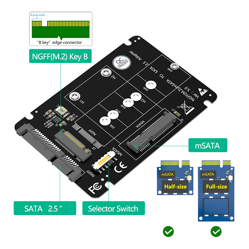 M.2 NGFF mSATA SSD から SATA 3.0 - Memory Card Ssd のレビューと価格