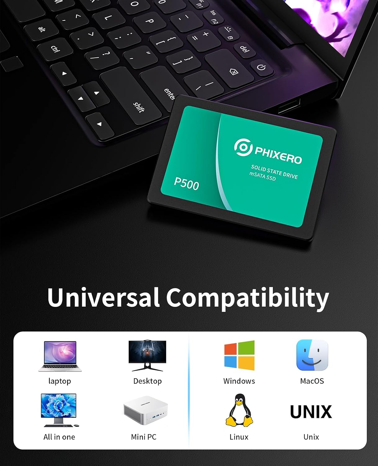 PHIXERO SSD SATAIII 128GB/256G - Ssd 500Gb のレビューと価格