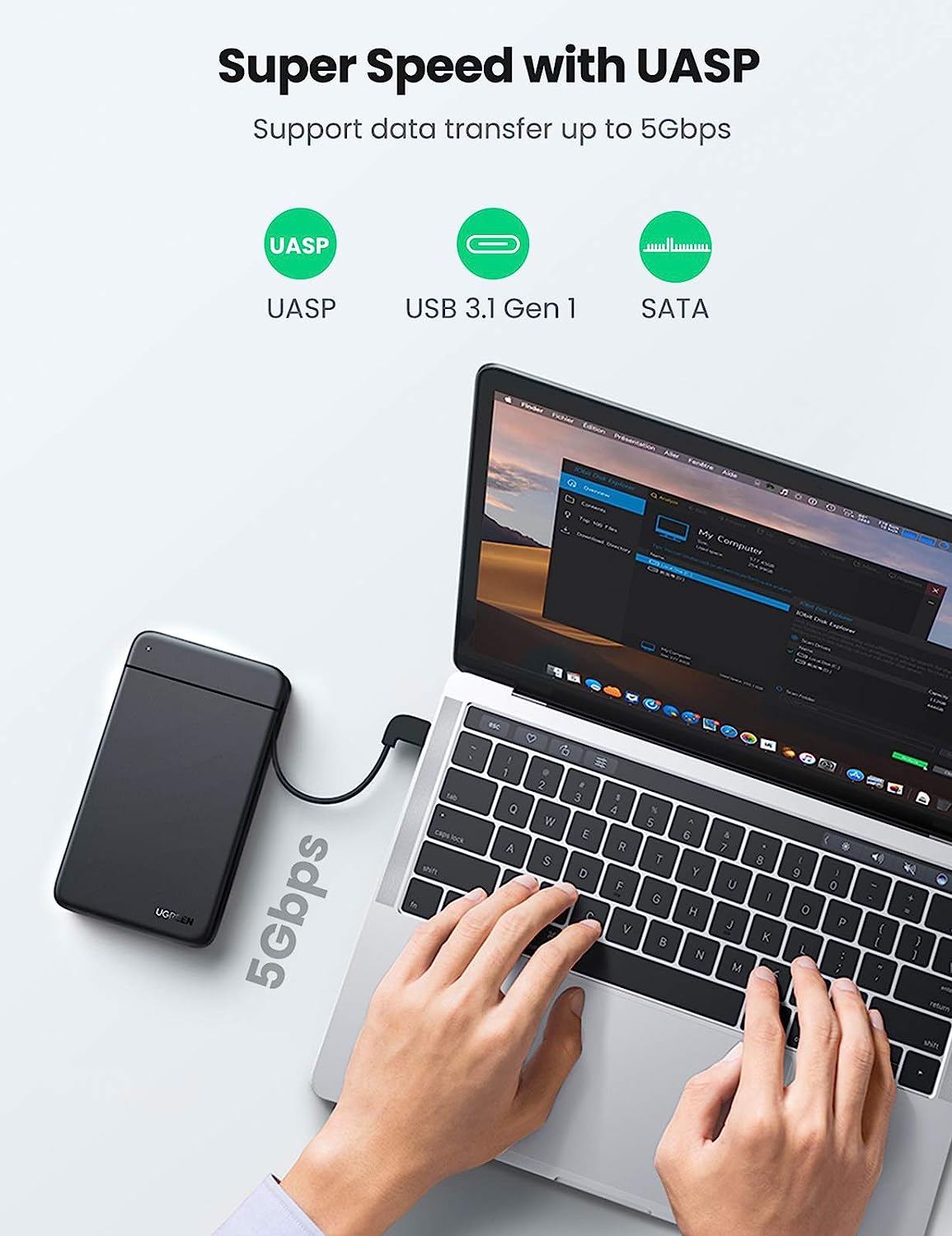 UGREEN USB C ハードドライブエンクロージャ US - Sata Ssd のレビューと価格