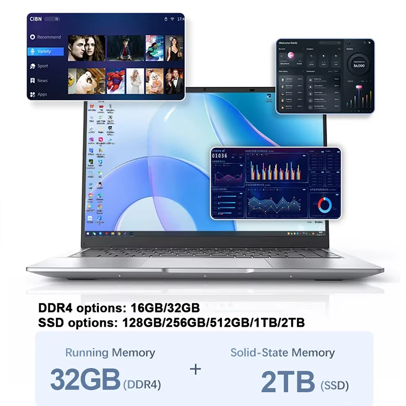 新型超薄型ノートパソコン 14.1インチ 16GB RAM  - M.2 Ssd のレビューと価格