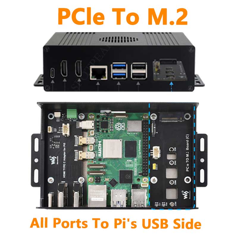 Raspberry Pi 5 ボックス ケース キット-C  - Nvme Ssd のレビューと価格