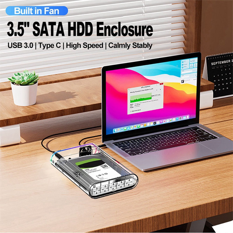 3.5インチ HDD/SSD エンクロージャ 透明 USB  - External Ssd のレビューと価格
