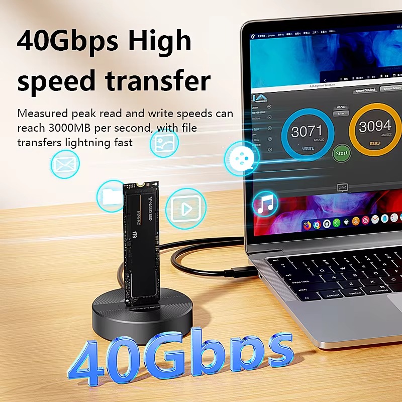 40Gbps高速伝送速度ツール不要SSDエンクロージャー M - Nvme Ssd のレビューと価格