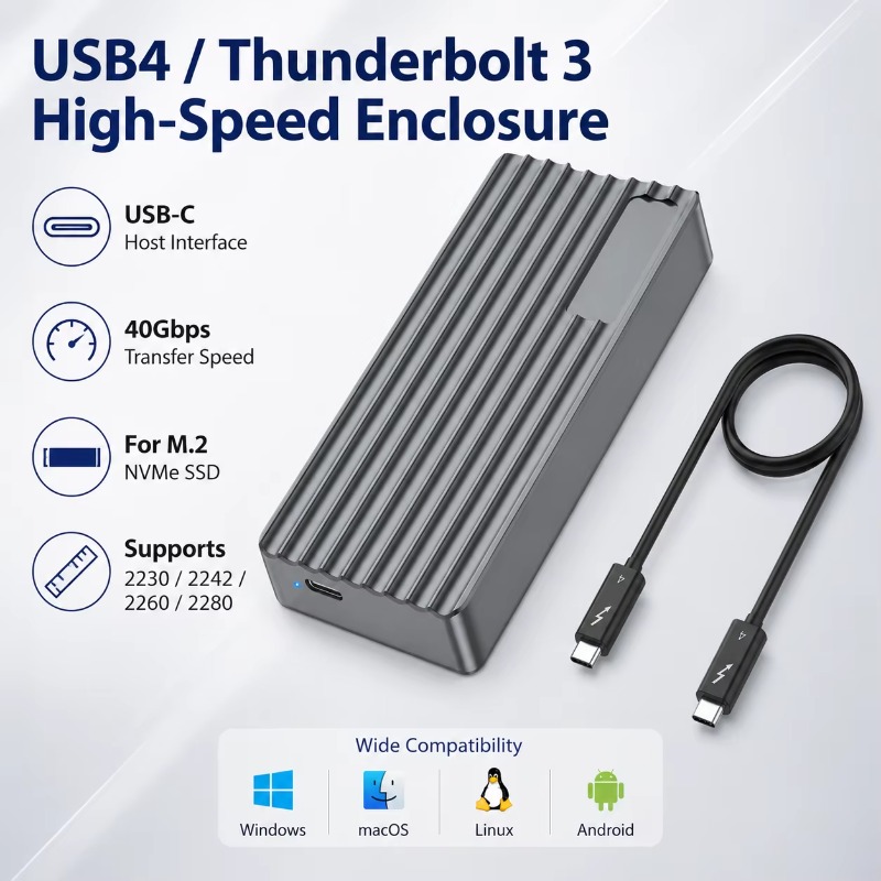 TBT3/USB4 M.2 NVMe SSD エンクロージャ - Nvme Ssd のレビューと価格